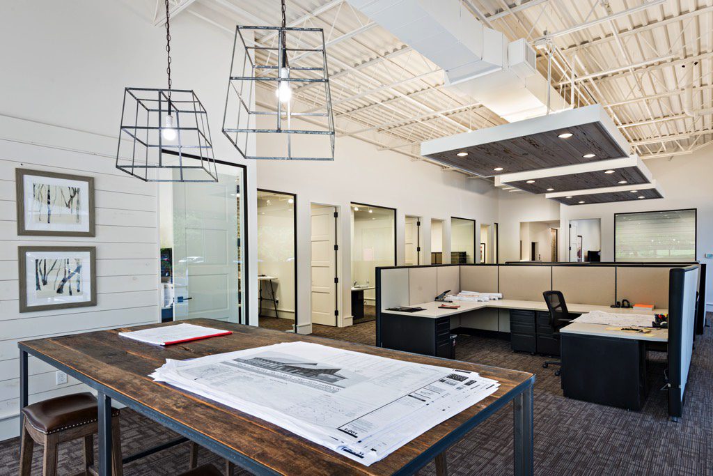 Moeller Purcell Construction Company Design Area and Private Offices