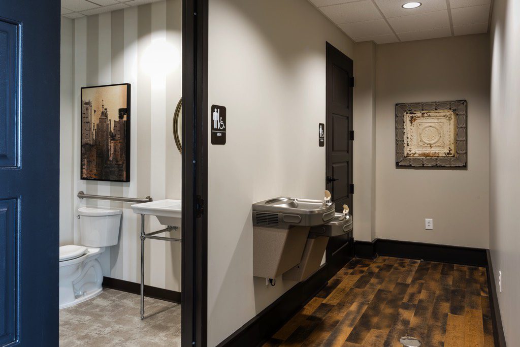 The Piedmont Bank Restroom Area